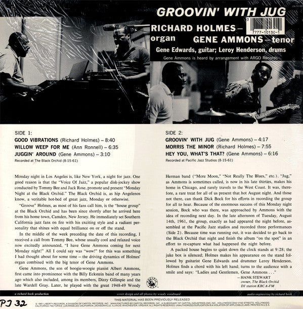 Master Release: Groovin' With Jug by Richard "Groove" Holmes