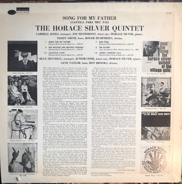 Release: Song For My Father = Cantiga Para Meu Pai-Vinyl-US-1979-LW-84185, 84185-4285718