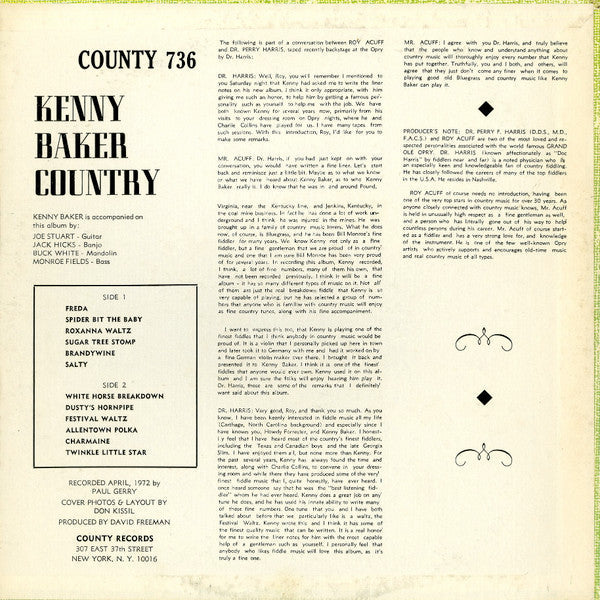 Master Release: Kenny Baker Country by Kenny Baker (4)