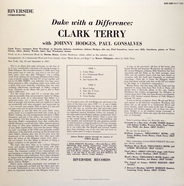 Master Release: Duke With A Difference by Clark Terry