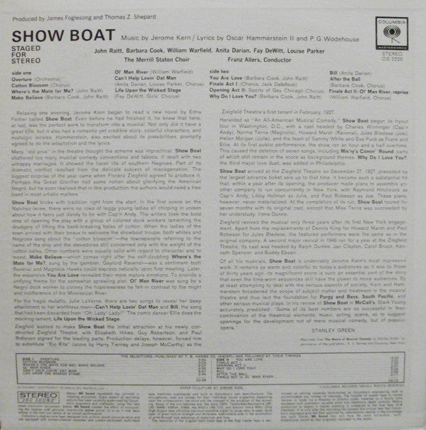Release: Show Boat-Vinyl-US-1962-OS 2220-4527809