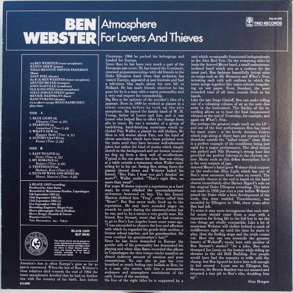 Atmosphere For Lovers And Thieves