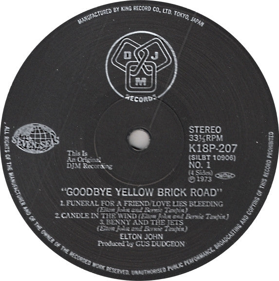 Goodbye Yellow Brick Road