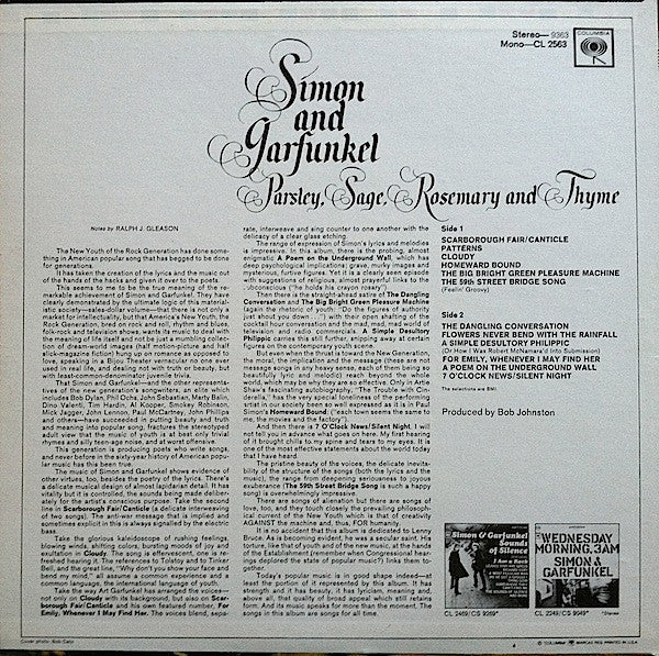 Release: Parsley, Sage, Rosemary And Thyme-Vinyl-US-None-9363, PC 9363-3256548