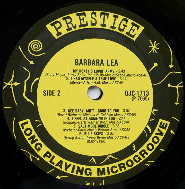 Barbara Lea With The Johnny Windhurst Quintets