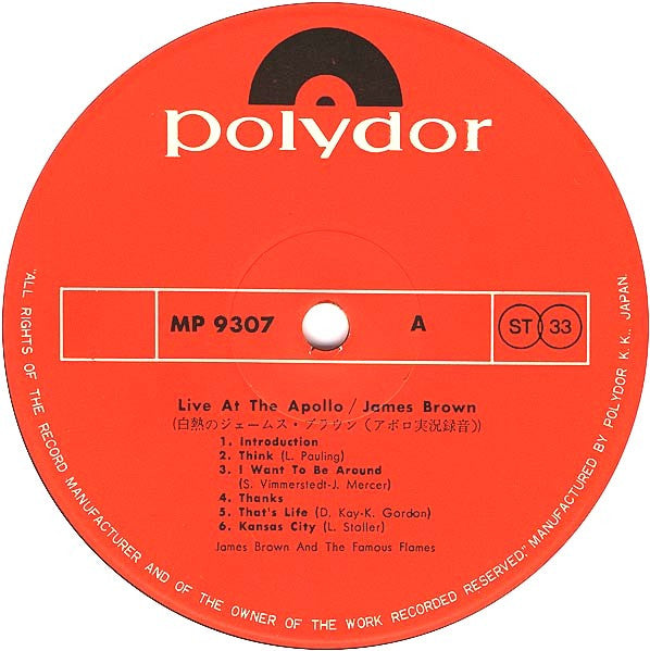 James Brown Live At The Apollo