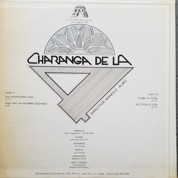 Release: Charanga De La 4-Vinyl-US-1979-SLP 1006, SLP-1006-1943920