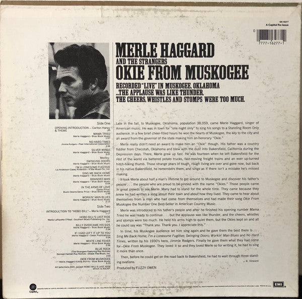 Release: Okie From Muskogee (Recorded "Live" In Muskogee, Oklahoma)-Vinyl-US-None-SN-16277-7468548