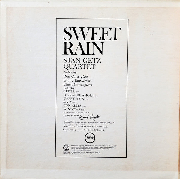Release: Sweet Rain-Vinyl-US-1967-V6-8693, V6/8693-2646283