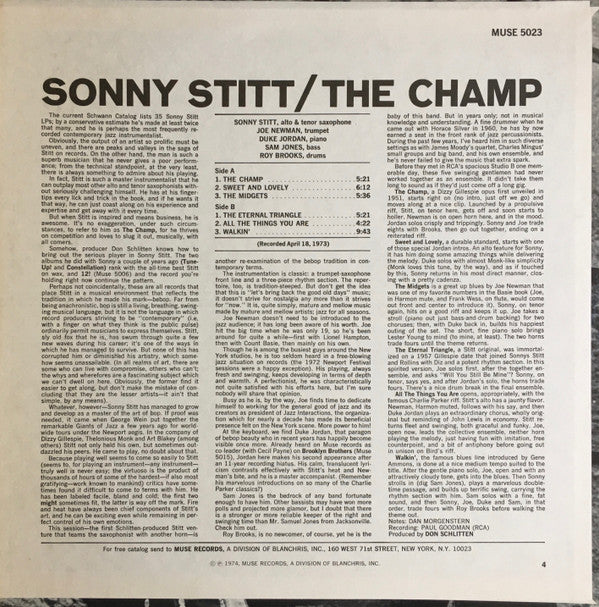 Release: The Champ-Vinyl-US-1974-MR 5023-2550405