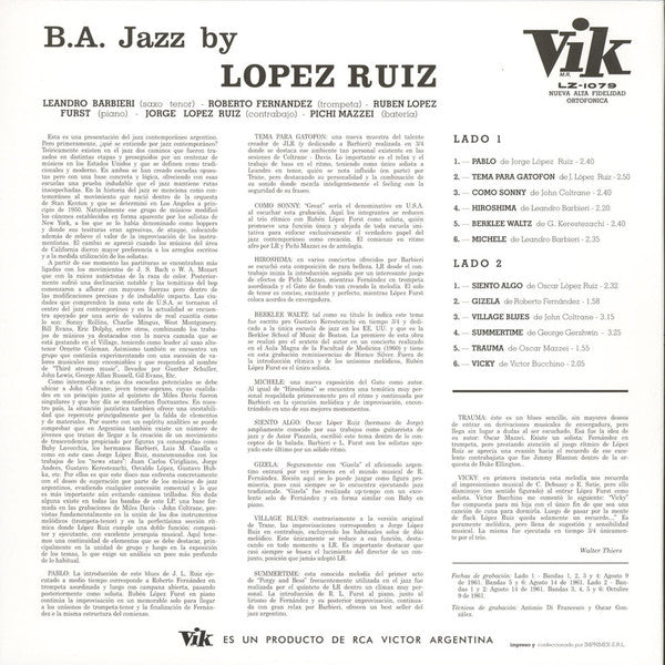 Master Release: B.A. Jazz by Jorge López Ruiz
