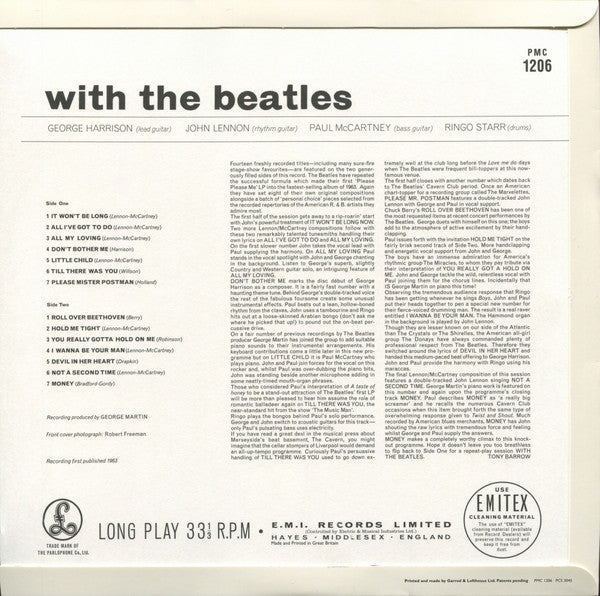 Release: With The Beatles-Vinyl-UK, Europe & US-2014-5099963379914, PMC 1206-6073986