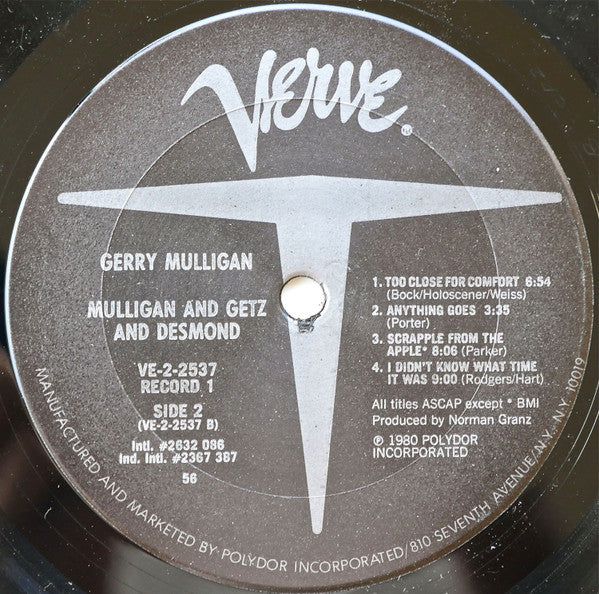 Mulligan And Getz And Desmond