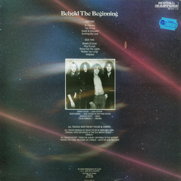 Master Release: Behold The Beginning by Diamond Head (2)