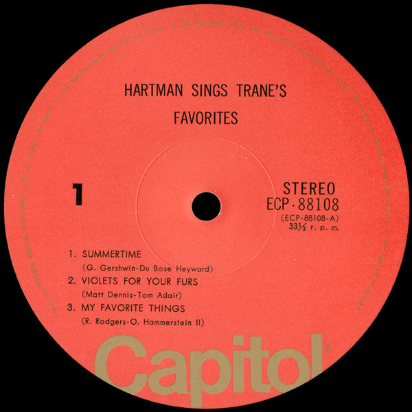Hartman Sings Trane's Favorites