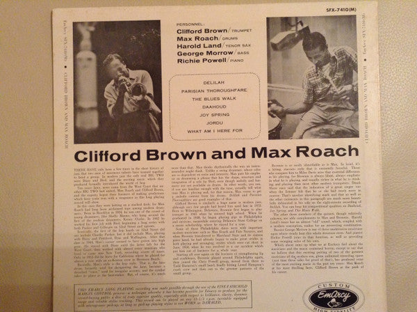 Clifford Brown And Max Roach