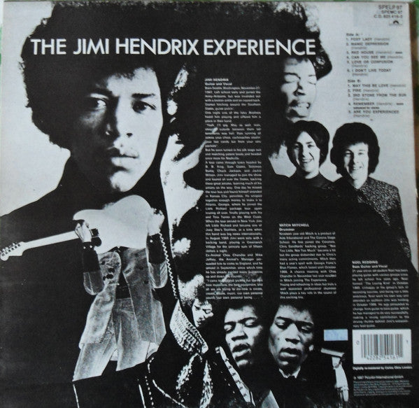 Release: Are You Experienced-Vinyl-UK-1985-SPELP 97-1703202