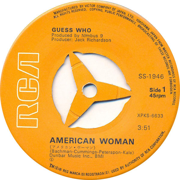 American Woman / No Sugar Tonight