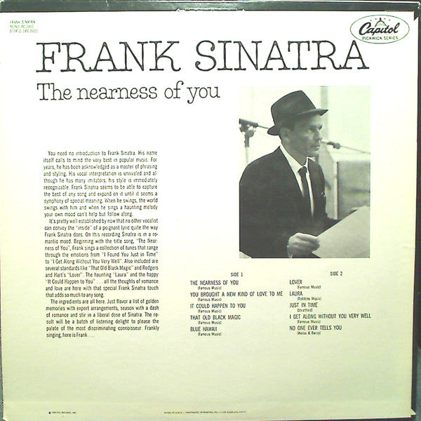 Master Release: The Nearness Of You by Frank Sinatra