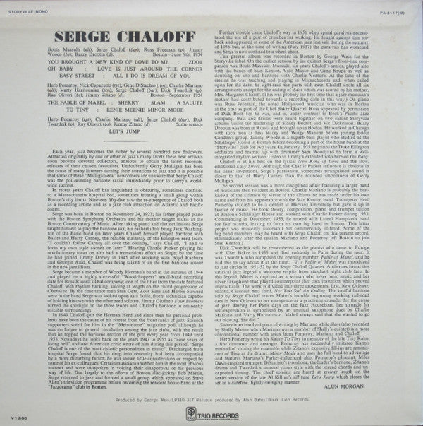 Master Release: Serge & Boots / Plays The Fable Of Mabel by Serge Chaloff
