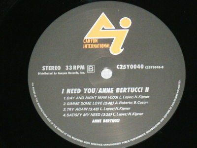 I Need You Anne Bertucci II
