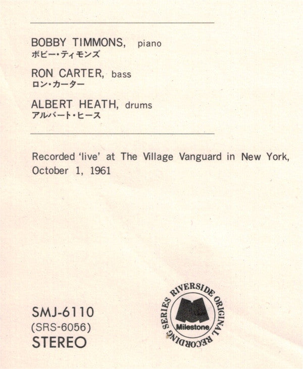 In Person - Recorded 'Live' At The Village Vanguard