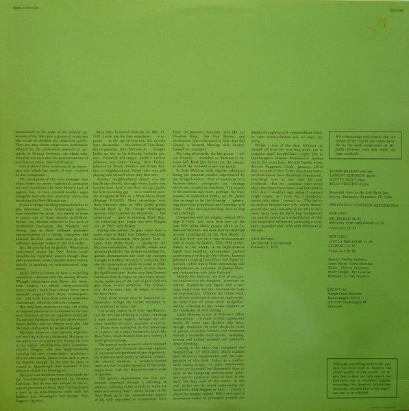 Master Release: Dr. Jackle by Jackie McLean Quartet