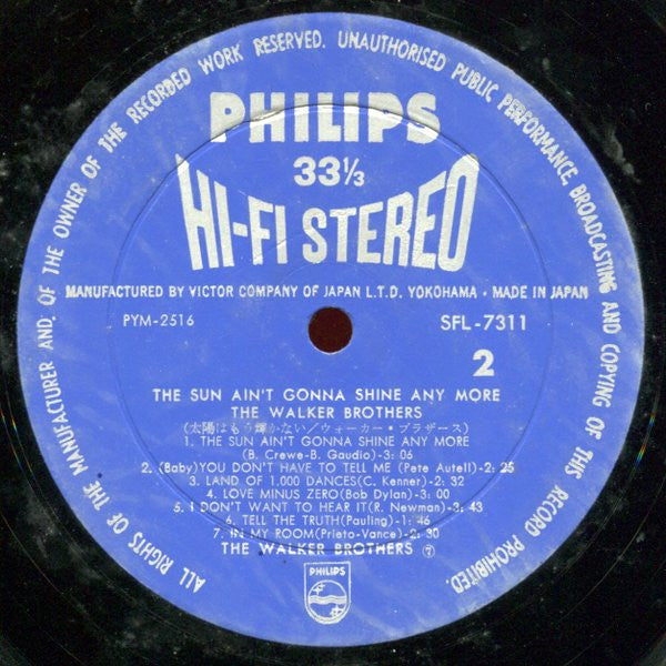 The Sun Ain't Gonna Shine Anymore = 太陽はもう輝かない