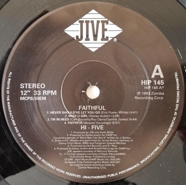Release: Faithful-Vinyl-UK-1993-HIP 145-2898001