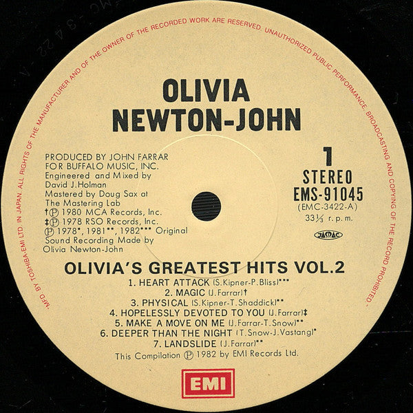 Olivia's Greatest Hits Vol. 2