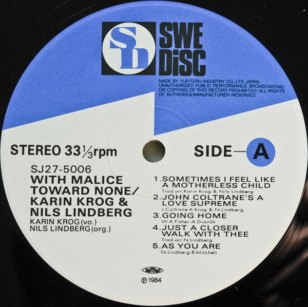 With Malice Towards None = ウィズ・マリース・トゥワード・ナン