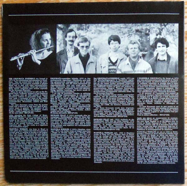 Release: The Kroumata Percussion Ensemble 2 / Manuela Wiesler, Flute-Vinyl-Sweden-1984-LP-272, BIS-LP-272-4434645
