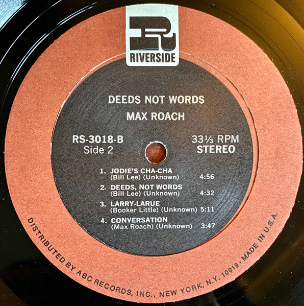 Deeds Not Words