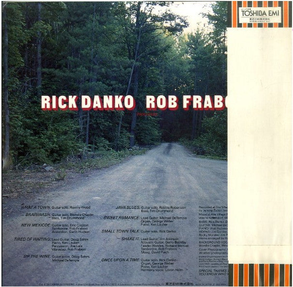 Release: Rick Danko-Vinyl-Japan-1977-IES-80959-8479918