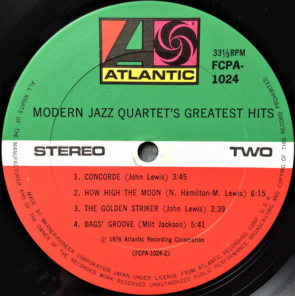 Modern Jazz Quartet's Greatest Hits