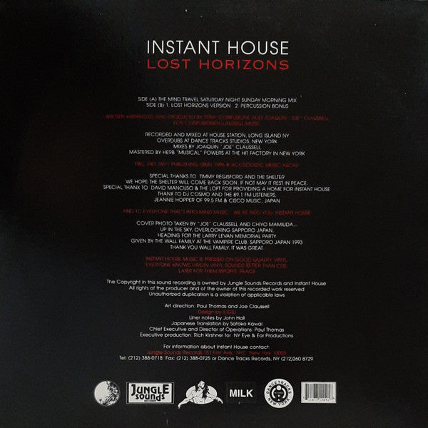 Master Release: Lost Horizons by Instant House