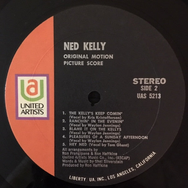 Mick Jagger As "Ned Kelly" - Original Motion Picture Score