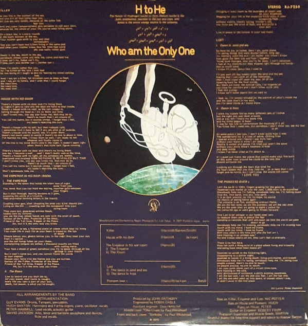 Release: H To He Who Am The Only One-Vinyl-Japan-1977-RJ-7259-5739353