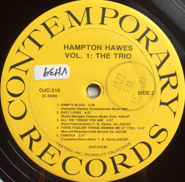 Hampton Hawes Trio, Vol. 1