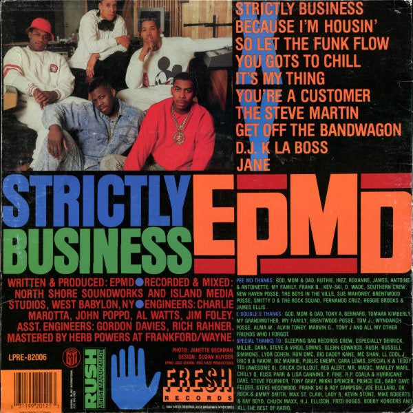 Release: Strictly Business-Vinyl-US-1989-LPRE-82006-1561870