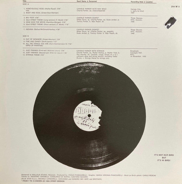 Bird's Eyes, Last Unissued, Vol. 1