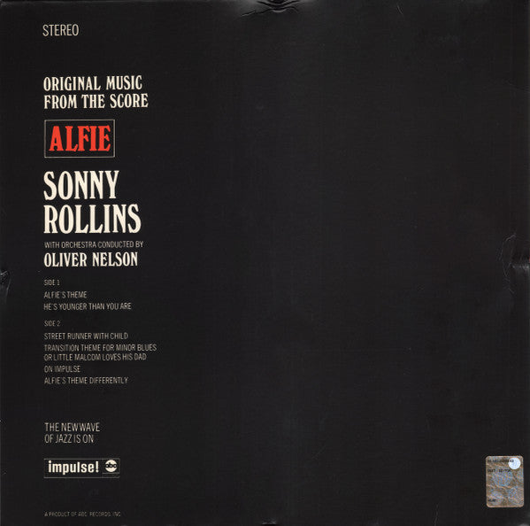 Release: Original Music From The Score "Alfie"-Vinyl-UK & Ireland-2016-SR 3113, SR-3113, AS9111, SR 3113, SR-3113, AS9111-8993217