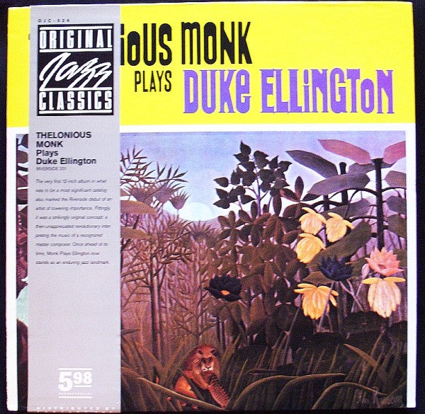 Release: Thelonious Monk Plays The Music Of Duke Ellington-Vinyl-US-1982-OJC-024, RLP-201-1914999