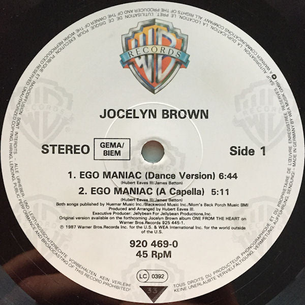 Master Release: Ego Maniac by Jocelyn Brown