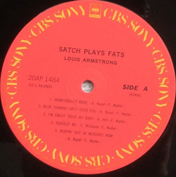 Satch Plays Fats: A Tribute To The Immortal Fats Waller By Louis Armstrong And His All-Stars