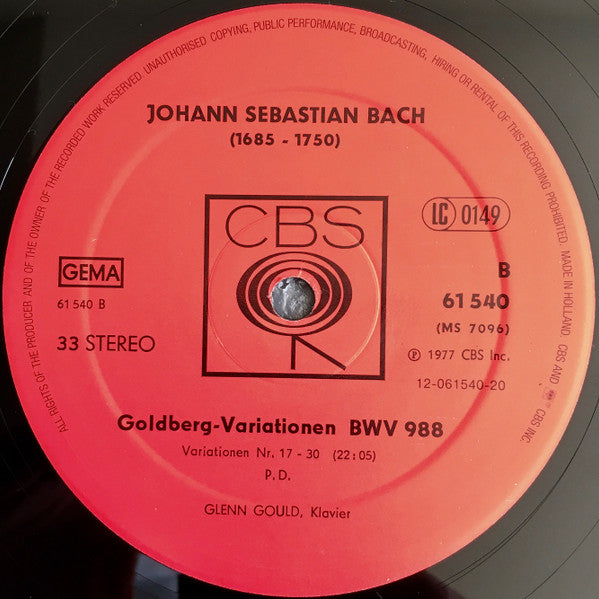 Goldberg-Variationen BWV 988