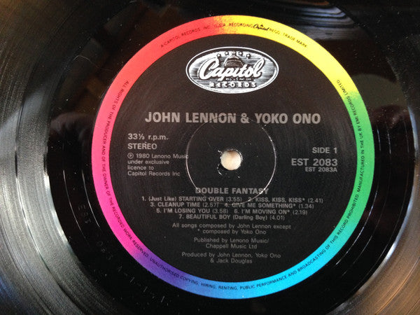 Release: Double Fantasy-Vinyl-UK-1989-EST2083-3123414