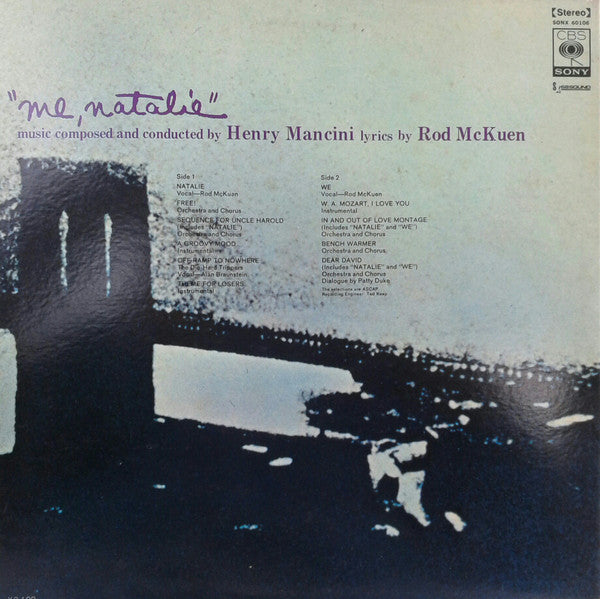 Master Release: Me, Natalie (Original Sound Track Recording) by Henry Mancini