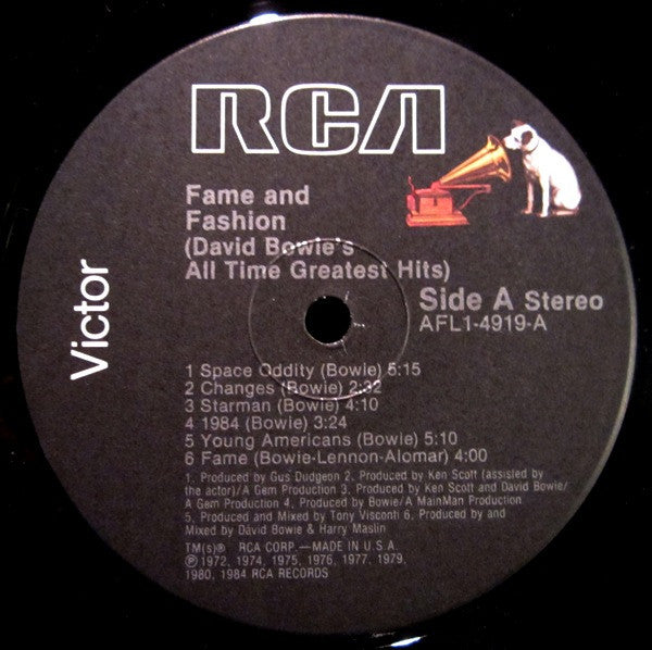 Fame And Fashion (David Bowie's All Time Greatest Hits)