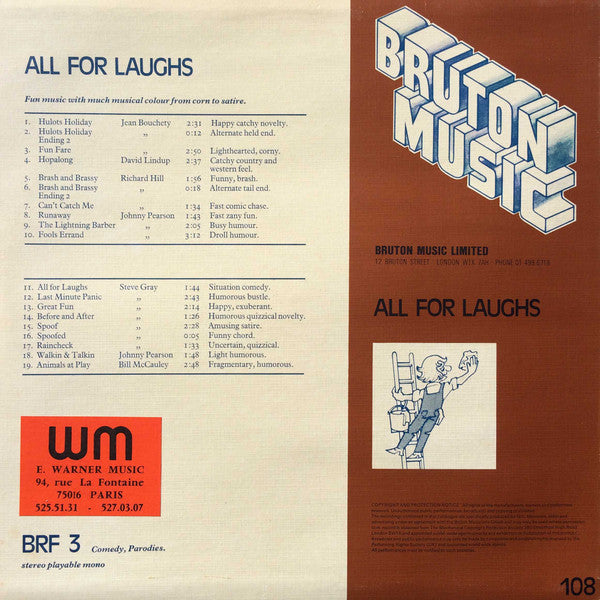 Release: All For Laughs-Vinyl-UK-1979-BRF 3-3068545